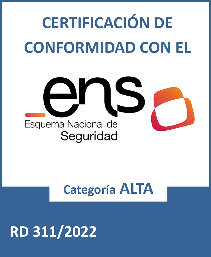 Certificación Esquema Nacional de Seguridad Alta