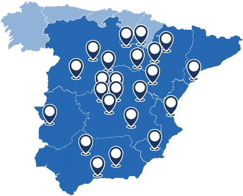 Mapa centros YMCA